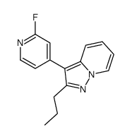 3-(2-fluoropyridin-4-yl)-2-propylpyrazolo[1,5-a]pyridine结构式