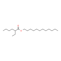 Hexanoic acid, 2-ethyl-, C12-14-alkyl esters structure