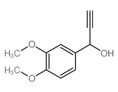 Benzenemethanol, a-ethynyl-3,4-dimethoxy- structure