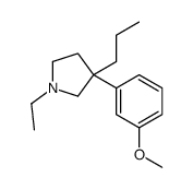 1-Ethyl-3-(m-methoxyphenyl)-3-propylpyrrolidine结构式