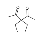 1-(1-acetylcyclopentyl)ethanone Structure