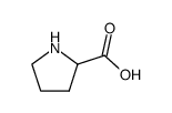 (2R)-pyrrolidine-2-carboxylic acid结构式