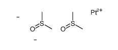 carbanide,methylsulfinylmethane,platinum(2+)结构式