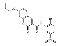 N-(2-bromo-5-nitrophenyl)-2-oxo-7-propoxychromene-3-carboxamide结构式