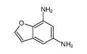 5,7-Benzofurandiamine(9CI) structure