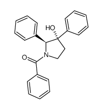 ((2S,3S)-3-hydroxy-2,3-diphenylpyrrolidin-1-yl)(phenyl)methanone结构式