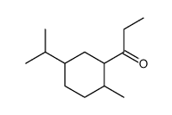 1-[2-methyl-5-(1-methylethyl)cyclohexyl]propan-1-one Structure