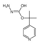 Hydrazinecarboxylic acid, 1-methyl-1-(4-pyridinyl)ethyl ester (9CI) Structure