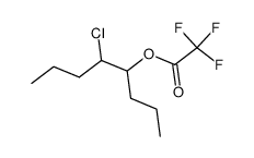 erythro-5-chloro-4-octanol trifluoracetate Structure