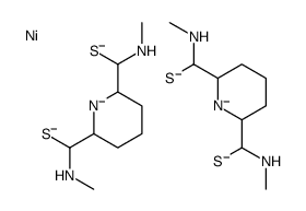 methylamino-[6-[methylamino(sulfido)methyl]piperidin-1-id-2-yl]methanethiolate,nickel结构式