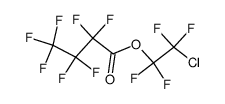 2-chloro-1,1,2,2-tetrafluoroethyl 2,2,3,3,4,4,4-heptafluorobutanoate结构式