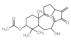 7,10-Methano-7H-benzocycloundecene-8,13-dione,3-(acetyloxy)-1,2,3,4,4a,5,6,9,10,11,12,13a-dodecahydro-6-hydroxy-4,4,13a-trimethyl-9-methylene-,(3S,4aR,6R,10R,13aR)- picture