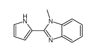 1H-Benzimidazole,1-methyl-2-(1H-pyrrol-2-yl)-(9CI) structure