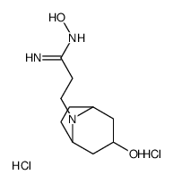 N'-hydroxy-3-(3-hydroxy-8-azabicyclo[3.2.1]octan-8-yl)propanimidamide,dihydrochloride结构式