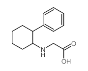 2-[(2-phenylcyclohexyl)amino]acetic acid Structure