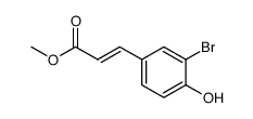 (E)-methyl 3-(3-bromo-4-hydroxyphenyl)acrylate结构式