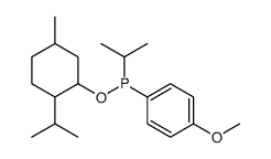 4-Methoxyphenyl(1-methylethyl)phosphinous acid 5-methyl-2-(1-methylethyl)cyclohexyl ester结构式