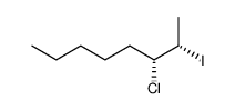 (2S,3R)-3-chloro-2-iodooctane Structure