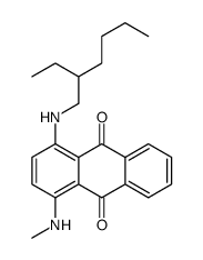 1-[(2-ethylhexyl)amino]-4-(methylamino)anthraquinone structure