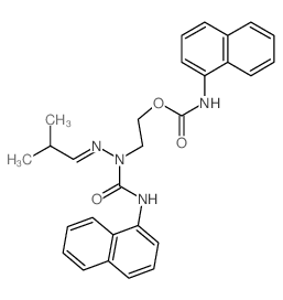 2-[(2-methylpropylideneamino)-(naphthalen-1-ylcarbamoyl)amino]ethyl N-naphthalen-1-ylcarbamate结构式