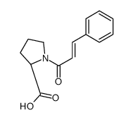 (2S)-1-(3-phenylprop-2-enoyl)pyrrolidine-2-carboxylic acid结构式