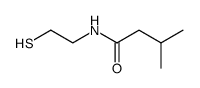 N-(2-mercaptoethyl)-3-methylbutanamide结构式