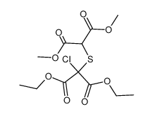 diethyl 2-chloro-2-((1,3-dimethoxy-1,3-dioxopropan-2-yl)thio)malonate结构式