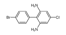 2,6-diamino-4'-bromo-4-chlorobiphenyl结构式