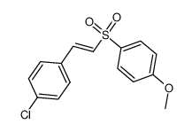 (E)-1-(2-((4-methoxyphenyl)sulfonyl)vinyl)-4-chlorobenzene结构式