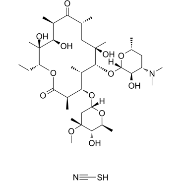 Erythromycin Thicyanate Structure