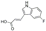 3-(5-FLUORO-1H-INDOL-3-YL)-ACRYLIC ACID结构式