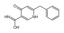 6-benzyl-4-oxo-1H-pyridine-3-carboxamide结构式