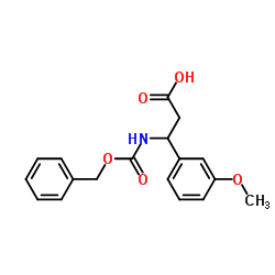 3-{[(Benzyloxy)carbonyl]amino}-3-(3-methoxyphenyl)propanoic acid结构式