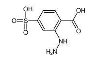 2-hydrazinyl-4-sulfobenzoic acid结构式