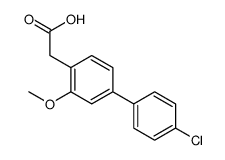 4'-Chloro-5-methoxy-4-biphenylacetic acid结构式