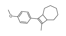 8-(4-methoxyphenyl)-9-methylbicyclo[5.2.0]non-8-ene结构式