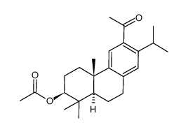 3β-acetoxy-12-acetylabieta-8,11,13-triene Structure