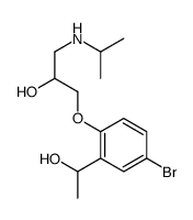 1-[4-bromo-2-(1-hydroxyethyl)phenoxy]-3-(propan-2-ylamino)propan-2-ol结构式