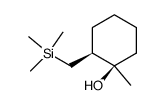 cis-1-methyl-2-trimethylsilylmethylcyclohexan-1-ol Structure