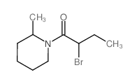 1-(2-Bromobutanoyl)-2-methylpiperidine structure