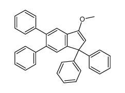 3-methoxy-1,1,5,6-tetraphenyl-1H-indene结构式