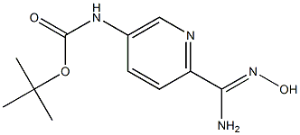 5-(Boc-amino)pyridine-2-carboxamidoxime结构式