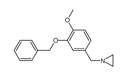 N-(3-benzyloxy-4-methoxybenzyl)aziridine Structure