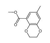 1,4-Benzodioxin-5-carboxylicacid,2,3-dihydro-7-methyl-,methylester(9CI) Structure