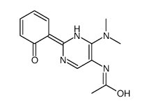 N-[6-(dimethylamino)-2-(6-oxocyclohexa-2,4-dien-1-ylidene)-1H-pyrimidin-5-yl]acetamide Structure