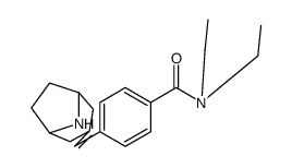 4-(8-azabicyclo[3.2.1]octan-3-ylidenemethyl)-N,N-diethylbenzamide结构式