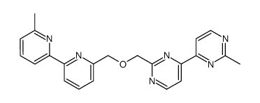 6'-methyl-6-[[(2'-methyl-4,4'-bipyrimidin-2-yl)methoxy]methyl]-2,2'-bipyridine结构式