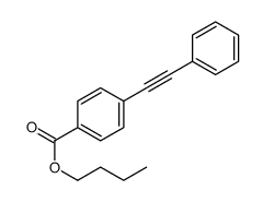 butyl 4-(2-phenylethynyl)benzoate Structure