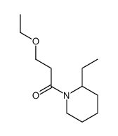 3-ethoxy-1-(2-ethylpiperidin-1-yl)propan-1-one结构式