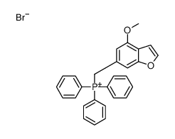 (4-methoxy-1-benzofuran-6-yl)methyl-triphenylphosphanium,bromide Structure